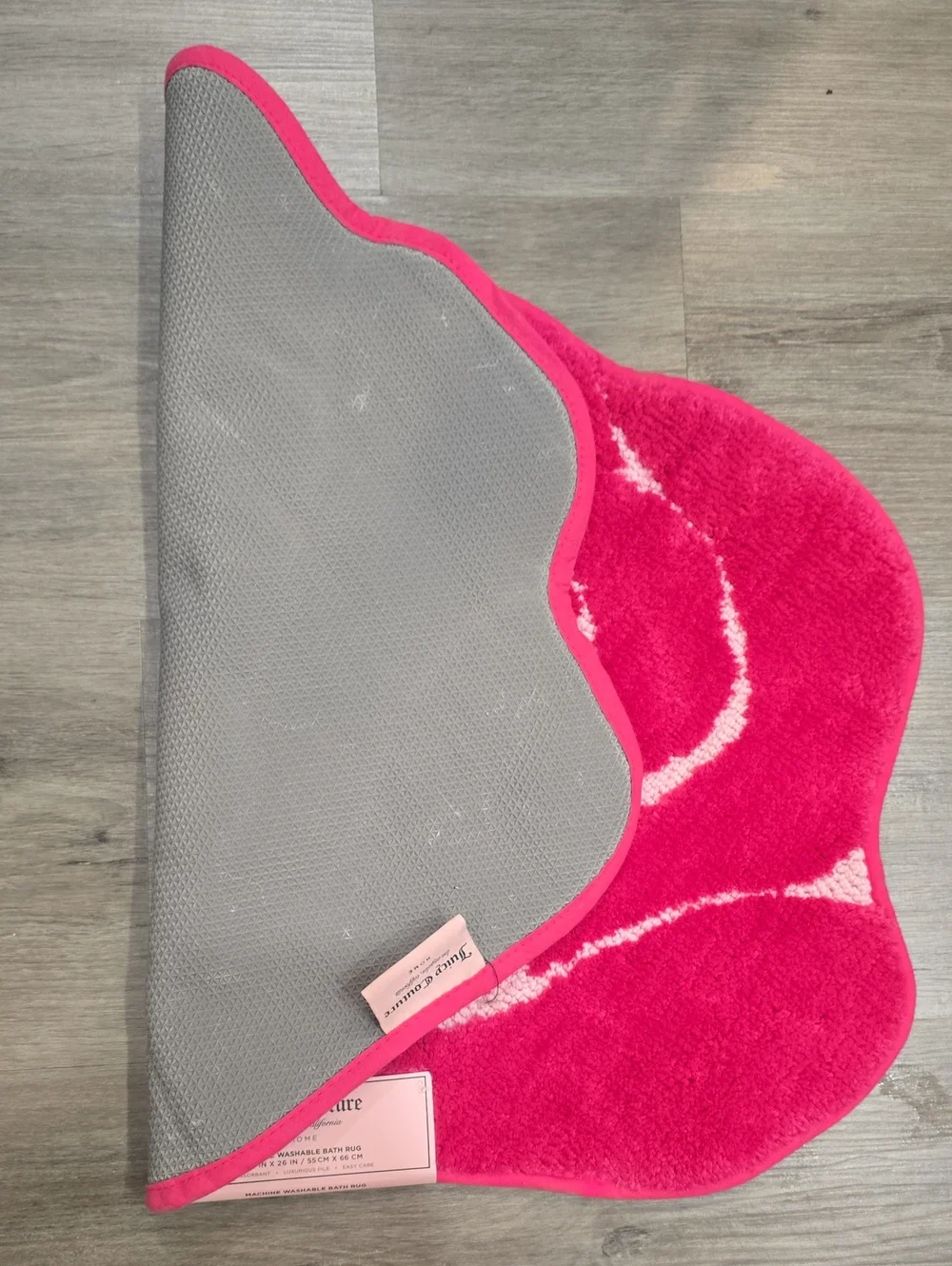 Juicy Couture Home Rose-Shaped Machine Washable Bath Rug